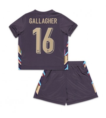 England Conor Gallagher #16 Borta Kläder Barn EM 2024 Kortärmad (+ Korta byxor)